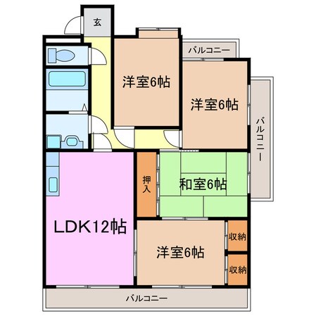 ホーム岩崎台の物件間取画像